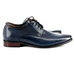 Florsheim Navy Leather Men's Shoes. Size 10.5
